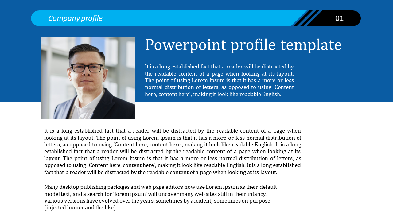 powerpoint profile template